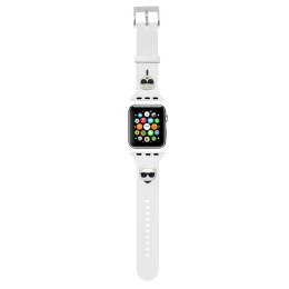 Karl Lagerfeld Silicone Karl & Choupette Heads - Pasek do Apple Watch 42/44/45 mm (biały)