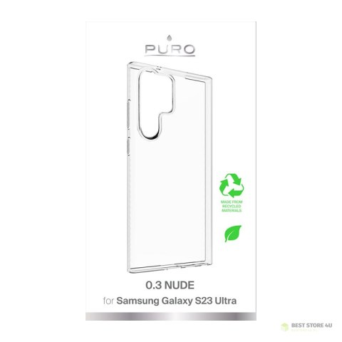 PURO 0.3 Nude - Etui ekologiczne Samsung Galaxy S23 Ultra (przezroczysty) PURO 0.3 Nude - Etui ekologiczne Samsung Galaxy S23 Ultra (przezroczysty)