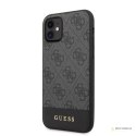 Guess 4G Bottom Stripe Collection - Etui iPhone 11 (szary)