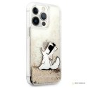 Karl Lagerfeld Liquid Glitter Choupette Fun - Etui iPhone 13 Pro (złoty)