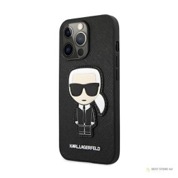 Karl Lagerfeld Saffiano Ikonik Patch - Etui iPhone 13 Pro (czarny)