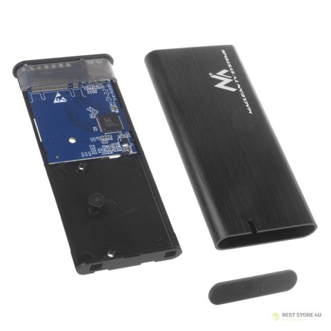 Obudowa dysku Maclean, SSD M.2, NVMe (PCIe), NGFF (SATA), USB 3.1, rozmiary 2230/2240/2260/2280, aluminiowa obudowa, MCE443 Obudowa dysku Maclean, SSD M.2, NVMe (PCIe), NGFF (SATA), USB 3.1, rozmiary 2230/2240/2260/2280, aluminiowa obudowa, MCE443
