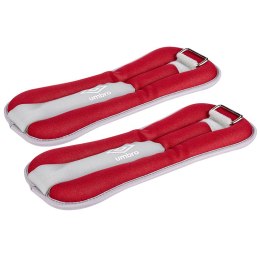 Umbro - Obciążniki na kostki i nadgarstki 2x1 kg (czerwony)