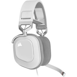 Corsair RGB USB Gaming Headset HS80 Wbudowany mikrofon, biały, bezprzewodowy, nauszny