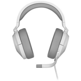Corsair Stereofoniczny zestaw słuchawkowy do gier HS55 Wbudowany mikrofon, biały, przewodowy, z funkcją redukcji hałasu