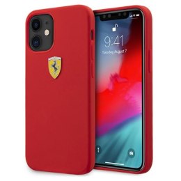 Ferrari On Track Silicone - Etui iPhone 12 mini (czerwony)