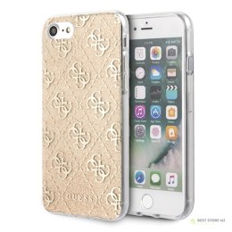 Guess 4G Glitter - Etui iPhone SE 2020 / 8 / 7 (Gold)