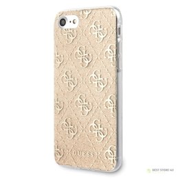 Guess 4G Glitter - Etui iPhone SE 2020 / 8 / 7 (Gold)