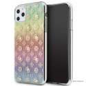 Guess 4G Peony Electroplated Pattern - Etui iPhone 11 Pro Max (tęczowy)