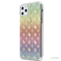 Guess 4G Peony Electroplated Pattern - Etui iPhone 11 Pro Max (tęczowy)