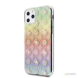 Guess 4G Peony Electroplated Pattern - Etui iPhone 11 Pro (tęczowy)