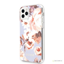 Guess Flower Shiny Collection N2 - Etui iPhone 11 Pro Max (Lilac)