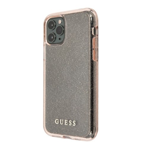 Guess Glitter Case - Etui iPhone 11 Pro Max (Pink)