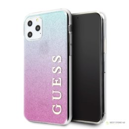 Guess Glitter Gradient - Etui iPhone 11 Pro Max (Pink/Blue)