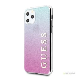 Guess Glitter Gradient - Etui iPhone 11 Pro Max (Pink/Blue)