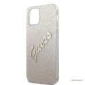 Guess Glitter Gradient Script - Etui iPhone 12 / iPhone 12 Pro (złoty)