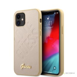 Guess Iridescent Love - Etui iPhone 12 mini (złoty)