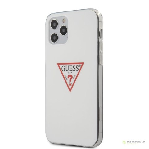 Guess Triangle Logo - Etui iPhone 12 / iPhone 12 Pro (biały)