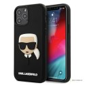 Karl Lagerfeld 3D Rubber Karl's Head - Etui iPhone 12 / iPhone 12 Pro (czarny)