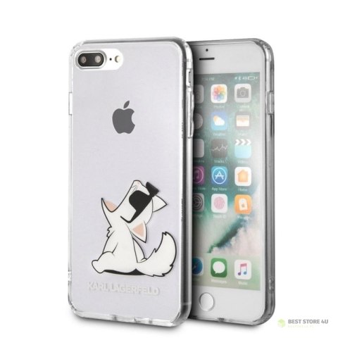 Karl Lagerfeld Choupette Fun Sunglasses - Etui iPhone 8 Plus / 7 Plus (przezroczysty)