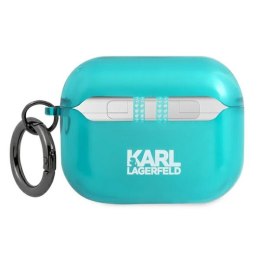 Karl Lagerfeld Choupette Head - Etui Airpods Pro (fluo niebieski)