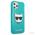 Karl Lagerfeld Choupette Head - Etui iPhone 12 Pro Max (fluo niebieski)