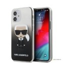 Karl Lagerfeld Iconik Gradient - Etui iPhone 12 Mini (czarny)