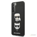 Karl Lagerfeld Saffiano Karl & Choupette Heads - Etui Samsung Galaxy S21+ (czarny)