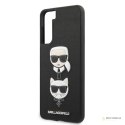 Karl Lagerfeld Saffiano Karl & Choupette Heads - Etui Samsung Galaxy S21+ (czarny)