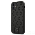 Mercedes Leather Wave Line - Etui iPhone 12 mini (black)