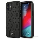 Mercedes Leather Wave Line - Etui iPhone 12 mini (black)