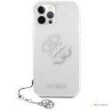 Guess 4G Big Logo Charm - Etui iPhone 12 Pro Max (srebrny charms)