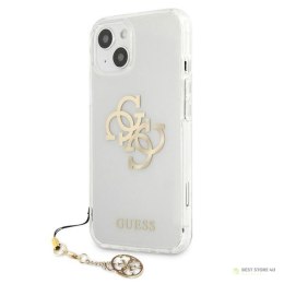 Guess 4G Big Logo Charm Gold- Etui iPhone 13 mini (złoty charms)