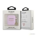 Guess 4G Charms Silicone Case - Etui AirPods (Purple)