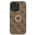 Guess 4G Ring Case - Etui iPhone 13 Pro Max (brązowy)