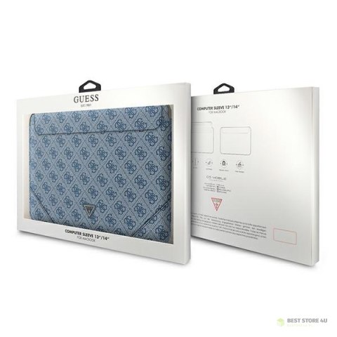 Guess 4G Uptown Triangle Logo Sleeve - Etui na notebooka 13" / 14" (niebieski) Guess 4G Uptown Triangle Logo Sleeve - Etui na notebooka 13" / 14" (niebieski)