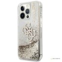 Guess Liquid Glitter 4G Big Logo - Etui iPhone 13 Pro (złoty)