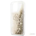 Guess Liquid Glitter 4G Big Logo - Etui iPhone 13 Pro (złoty)