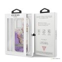 Guess Liquid Glitter Flower - Etui iPhone 13 Pro (fioletowy)