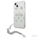 Guess Peony Chain Handle - Etui iPhone 13 mini (srebrny)