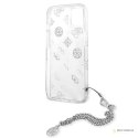 Guess Peony Chain Handle - Etui iPhone 13 mini (srebrny)