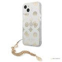 Guess Peony Chain Handle - Etui iPhone 13 mini (złoty)