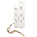 Guess Peony Chain Handle - Etui iPhone 13 mini (złoty)