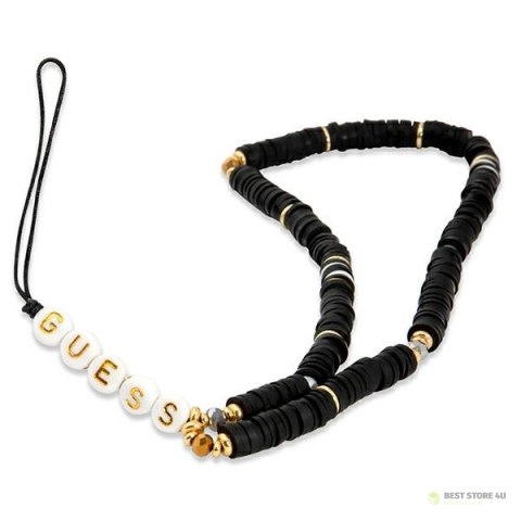 Guess Phone Strap Heishi Beads - Zawieszka do telefonu (Black)