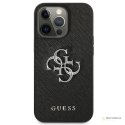 Guess Saffiano 4G Big Silver Logo - Etui iPhone 13 Pro Max (czarny)