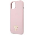Guess Silicone Triangle Logo - Etui iPhone 13 mini (liliowy)