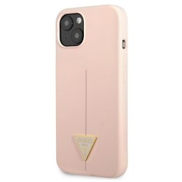 Guess Silicone Triangle Logo - Etui iPhone 13 mini (różowy)
