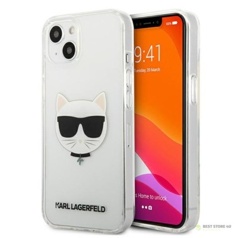 Karl Lagerfeld Choupette Head - Etui iPhone 13 Mini (przezroczysty)