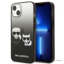 Karl Lagerfeld Gradient Ikonik Karl & Choupette - Etui iPhone 13 mini (czarny)