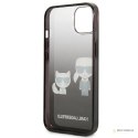 Karl Lagerfeld Gradient Ikonik Karl & Choupette - Etui iPhone 13 mini (czarny)